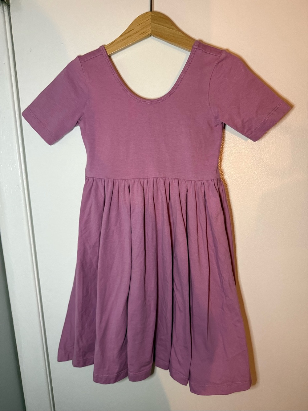 Alice + Ames 5: Short Sleeve Ballet Dress - Mauve